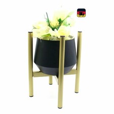 Pflanzenständer X-Form Metall größen verstellbare Übertöpfe 20-30cm Gold B-WARE