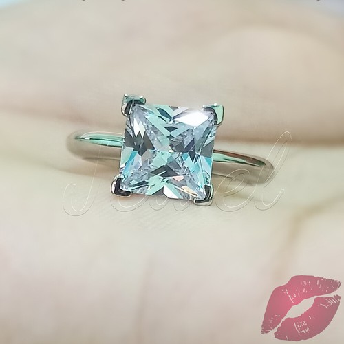 Solitär ring princess 3kt - princess,