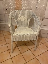 Ikea Korbstuhl weiß Sessel Rattan Bambus