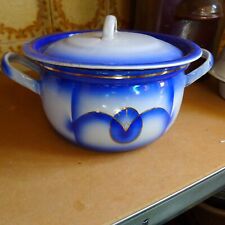 Art Deco Emaille Topf mit