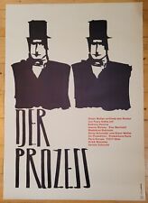 DER PROZESS - Filmplakat gerollt, Kino-Poster - Orson Welles, Romy Schneider
