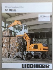 LIEBHERR LH 22 M Umschlagmaschine Umschlagbagger Bagger Prospekt