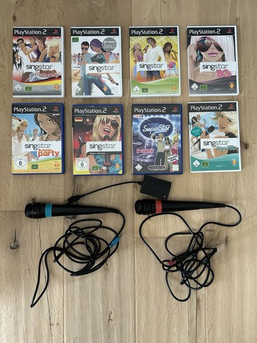 Singstar ps2 komplett set 8 - komplett-set:,