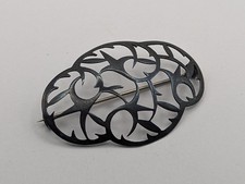 Art Deco 800 Silber Brosche