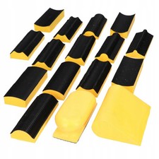 16tlg Schleifklotz Schleifsatz mit Klett Handblock Handschleifblock mit Klett 