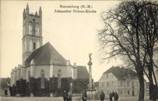 Ak Słońsk Sonnenburg Neumark Ostbrandenburg, Johanniter Ordens-Kirche - 4875267