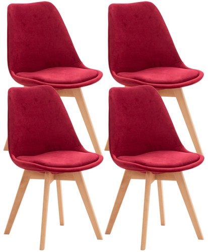 4er set stuhl linares - linares, rot
