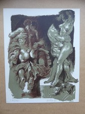 Willi Sitte Farblitho „Zwei