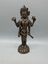 TARA Shiva Auf Lotossockel stehend Vajrasattva Bronze H 17cm N3