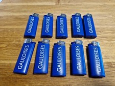10 x Gauloises Feuerzeuge blau