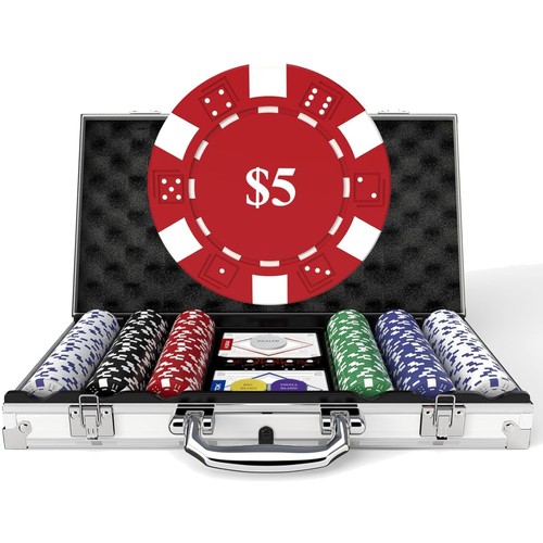 Poker set 300 chips mit - set,