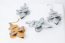 ?Dekoration Französische Lilie Anhänger Metall riesig gold silber 3 D Garten?