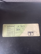 Lufthansa Retro Flugticket Original