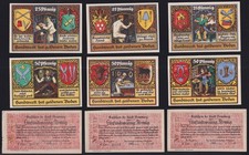 15 x Notgeld Deutschland: Flensburg Stolzenau Sömmerda