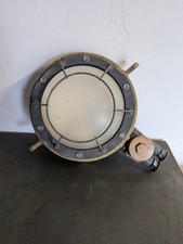 Alte Bunkerleuchte Ex Lampe Rund Wandlampe Gitter Industrie Boot 