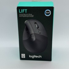 Logitech Lift Vertical Graphite - Ergonomische Kabellose Maus (Rechtshänder)