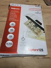 100x Fellowes Laminierfolien A4 2 x 125 mic Laminiertaschen Folientaschen