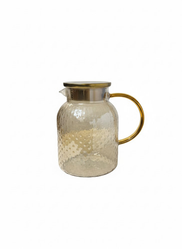 Glaskrug karaffe silber optik - karaffe,