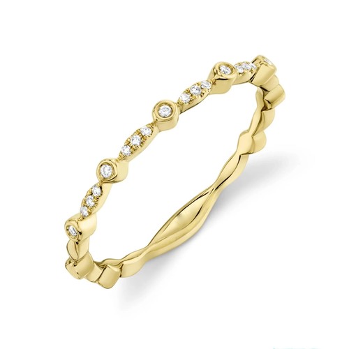 14k gelbgold diamant ehering - gelbgold,