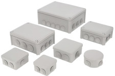 5/10 Stück Feuchtraum UV Kabel abzweigdosen Verteilerdose Grau Aufputz EDO