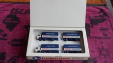 Herpa Hellmann Werbe-Box: 2x MAN F8 Plane Hängerzug, Hellmann International