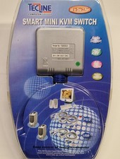 TecLine Smart Mini KVM Switch 2 Port VGA PS/2 Audio 2x 1,8m