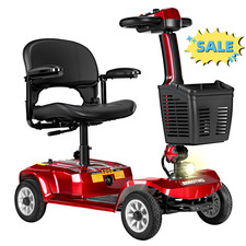 Mobilitätsroller mit 4 Rädern,20 km Reichweite, Faltbarer Roller für Erwachsene