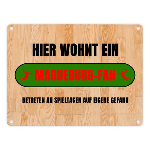 Hier wohnt ein magdeburg fan - ein, magdeburg-fan