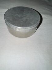 alte runde Alu Aluminium Dose 10 cm Durchmesser 5 cm Hoch