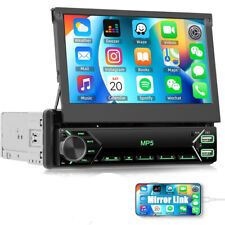 1DIN 7" Flip Autoradio Touchscreen Bildschirm Bluetooth USB SD MP5 Player Radio