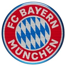 FC Bayern München Aufkleber 3D Logo Kunstharz Sticker Autoaufkleber Doming FCB
