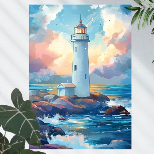 Leuchtturm poster schöne - leuchtturm,