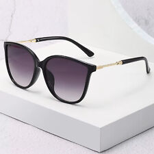 Designer Sonnenbrille Stylisch Cat Eye Brille Oversize Cool Schwarz Gold 5224