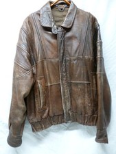 Alte Lederjacke Gr. 50 - Für Biker- und Oldtimerfreaks - Echt Leder