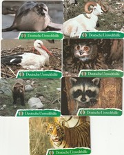 Telefonkarten  - Konvolut - 7 Stück - Deutsche Umwelthilfe - 6 + 12-DM - voll -