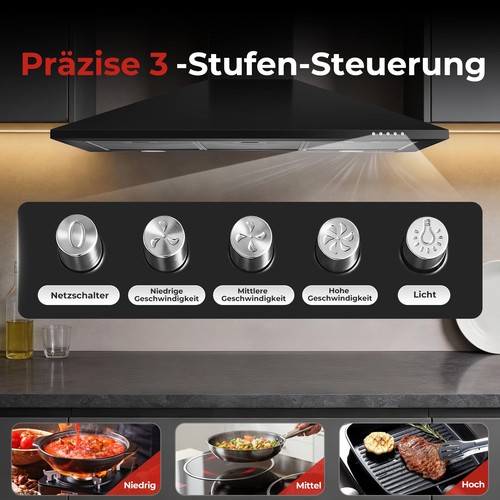 Sndoas 90cm dunstabzugshaube - 90cm,