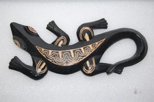 Afrikanische Schnitzerei Gecko