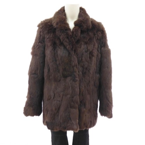 Pelzjacke braun kaninchen pelz - pelzjacke,
