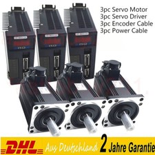 3Axis 750W Servomotor 2.4NM AC Servo Motor NEMA34 Servosteuerung for CNC Milling
