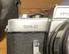 Cla 'D : Fast Neu W/Schutzhülle Minolta SR-2 Film Kamera Auto Rokkor 58mm F/1.4