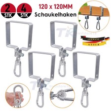 120x120mm Schaukelhaken Manschettenhaken Schaukelschellen Schelle Verzinkter
