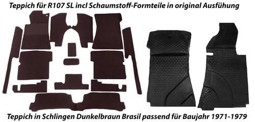 Teppich für mercedes r107sl - teppich, +
