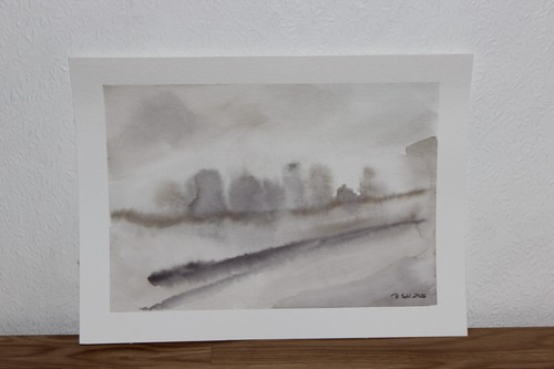 Original aquarell bild - original,