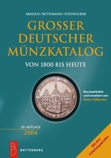 Grosser deutscher münzkatalog - deutscher,
