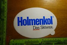 Alter Aufkleber Wintersport Ski Snowboard Zubehör Skiwax HOLMENKOL