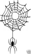 Spinnennetz  Aufkleber Sticker