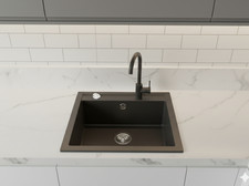 Granitspüle 44x46 cm Einbau