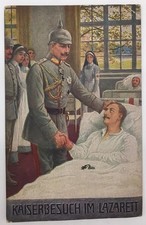 Kaiserbesuch am Lazarett [Postkarte]