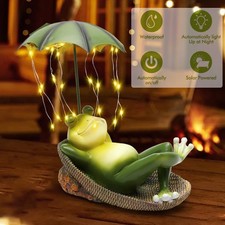 Solar Frosch Gartenfiguren