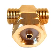 T-Stück für Propangasflaschen Verteiler für Mehrflaschenanlage Flüssiggas 